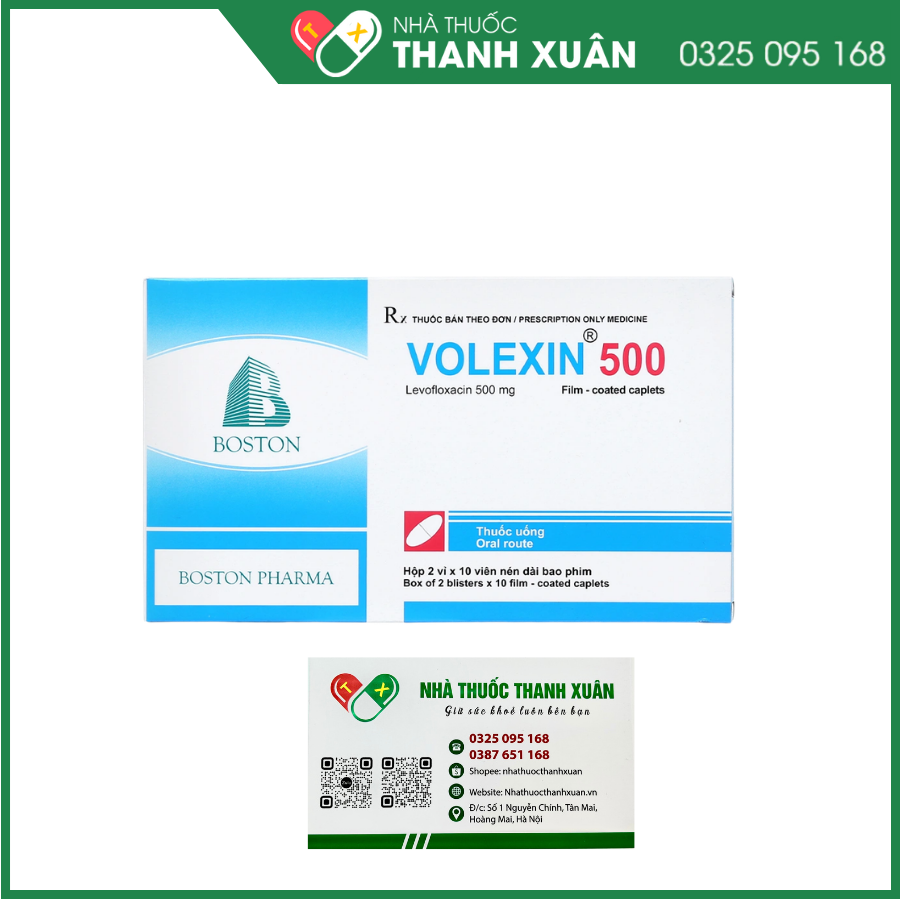 Volexin 500 - Điều trị nhiễm khuẩn do vi khuẩn nhạy cảm